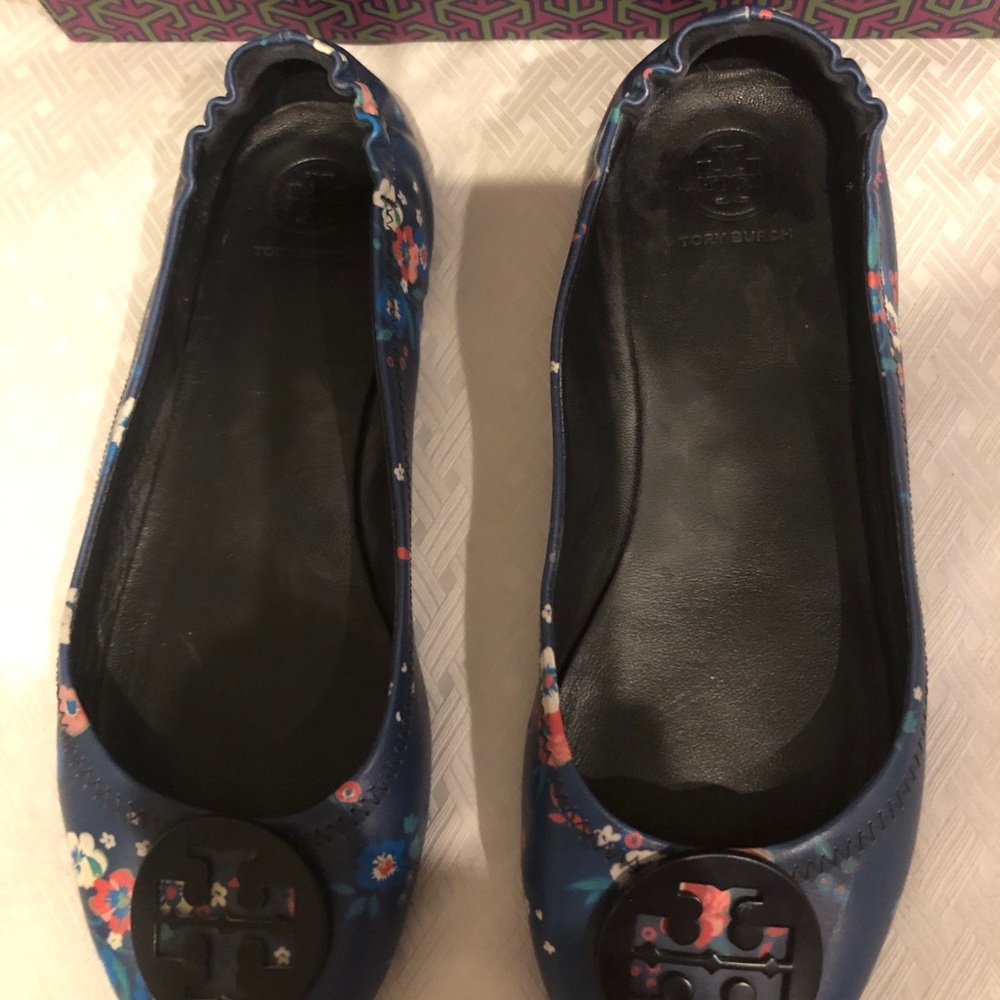 Tory Burch Minnie printed travel ballet flat